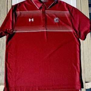 Golf shirt, mens large, Under Armour University of South Carolina Gamecocks